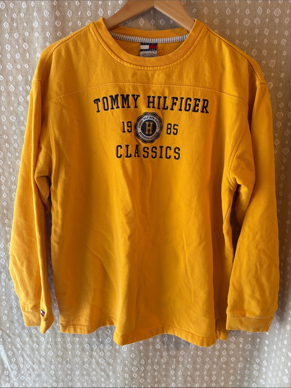 Tommy Hilfiger Yellow 'Classics' Crewneck Sweatshirt